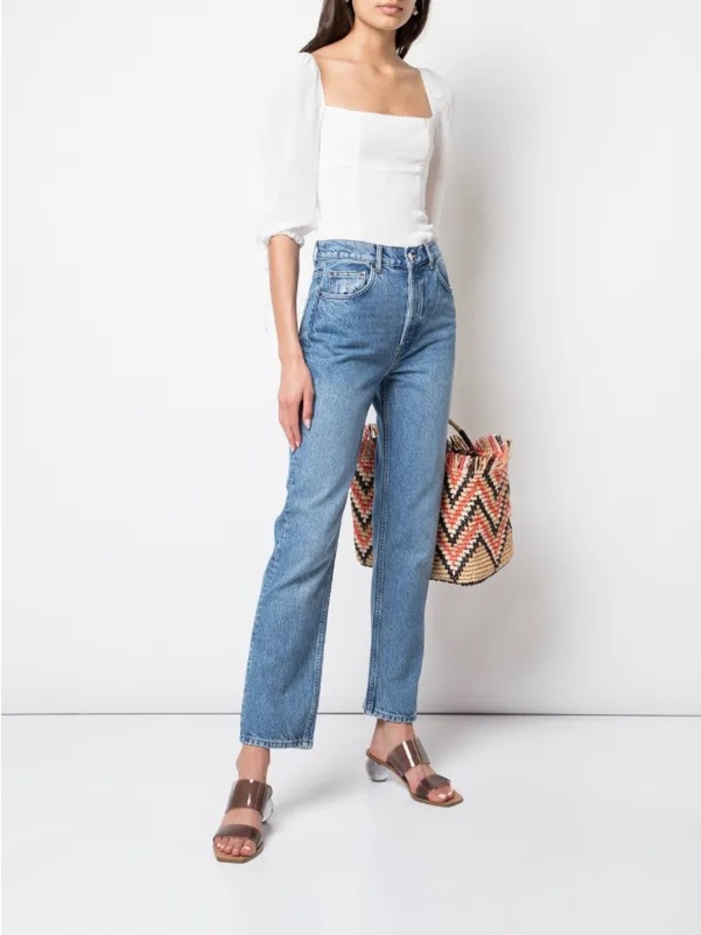 Reformation Cynthia High Rise Straight Jeans